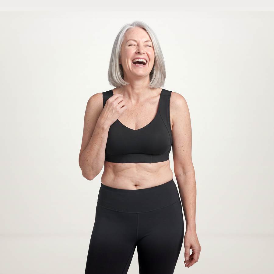 Woman wearing the Ionix Labs Sculpt Posture Bra